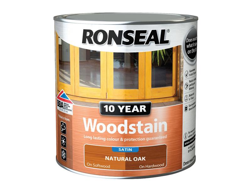 Ronseal 10 Year Woodstain Natural Oak 750ml RSL10WSNO750