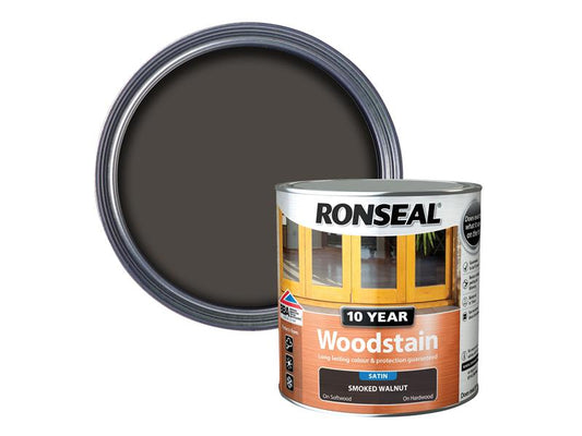 Ronseal 10 Year Woodstain Smoked Walnut 2.5 litre RSL10WSSW25L