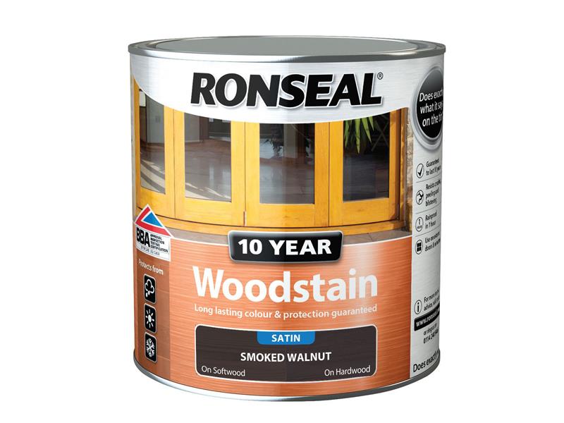 Ronseal 10 Year Woodstain Smoked Walnut 2.5 litre RSL10WSSW25L