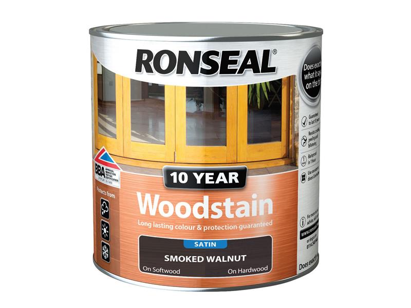 Ronseal 10 Year Woodstain Smoked Walnut 750ml RSL10WSSW750