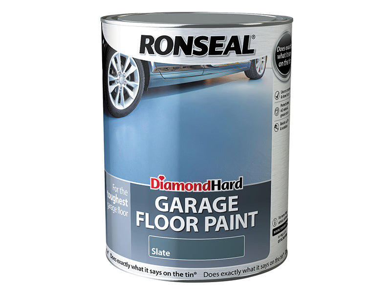Ronseal Diamond Hard Garage Floor Paint Slate 5 litre RSLDHGFPSL5L