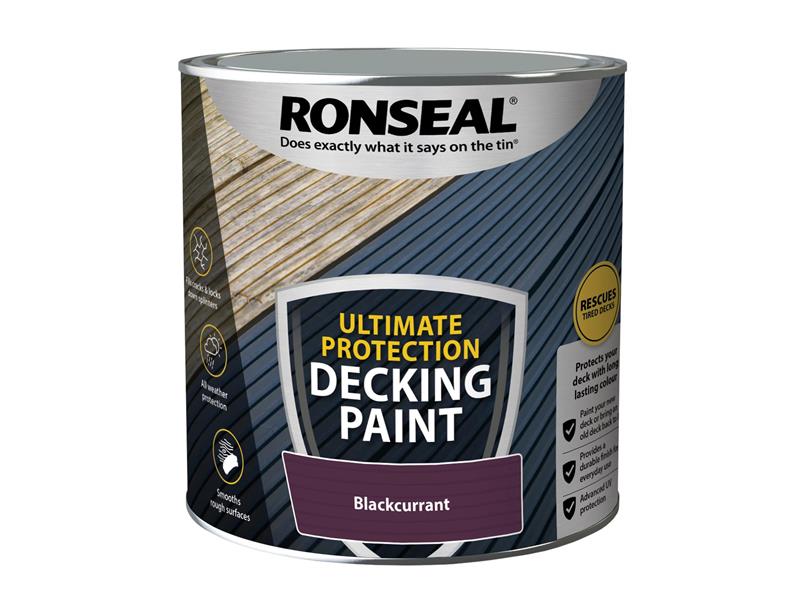 Ronseal Ultimate Protection Decking Paint Blackcurrant 2.5 litre RSLDPBC25L