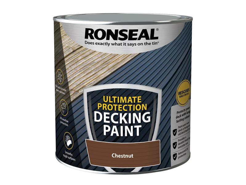 Ronseal Ultimate Protection Decking Paint Chestnut 2.5 litre RSLDPCH25L
