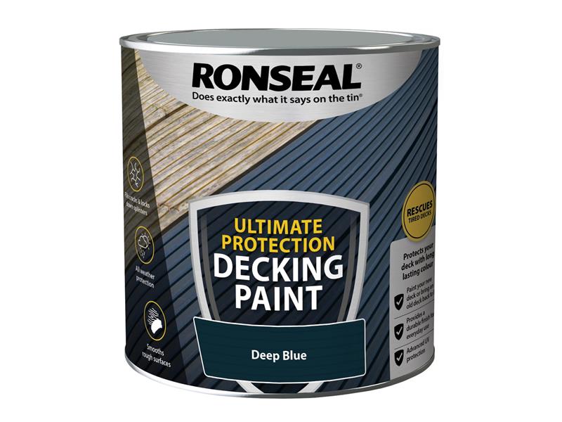 Ronseal Ultimate Protection Decking Paint Deep Blue 2.5 litre RSLDPDB25L