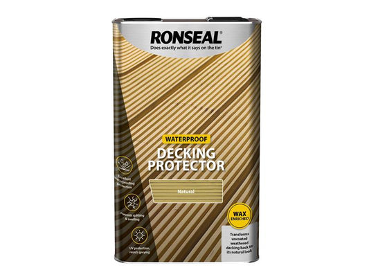 Ronseal Decking Protector Natural 5 litre RSLDPN5L