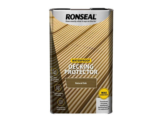 Ronseal Decking Protector Natural Oak 5 litre RSLDPNO5L