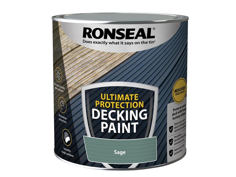 Ronseal Ultimate Protection Decking Paint Sage 2.5 litre RSLDPS25L