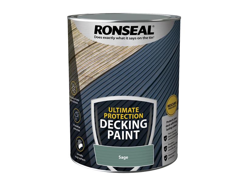 Ronseal Ultimate Protection Decking Paint Sage 5 litre RSLDPS5L