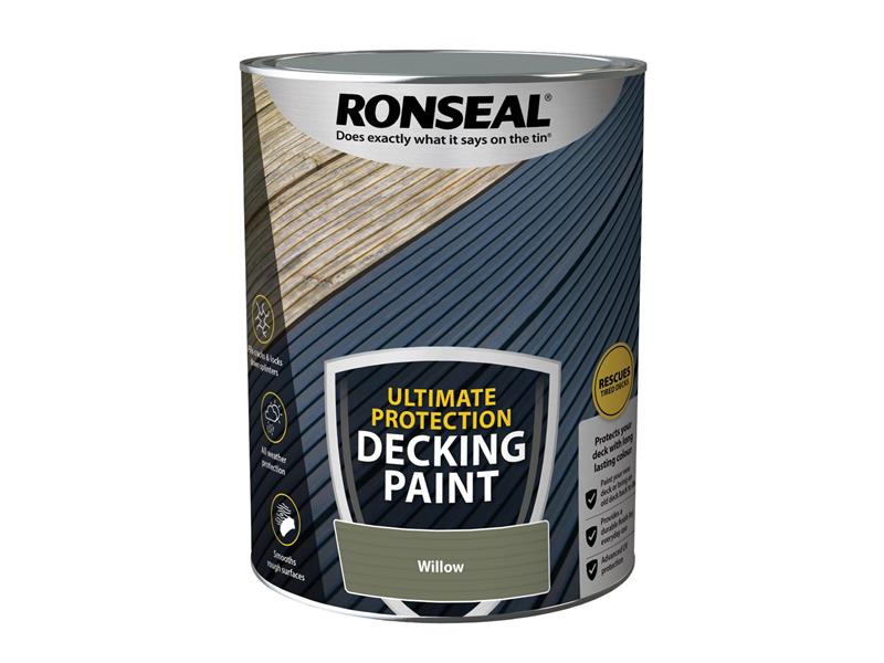 Ronseal Ultimate Protection Decking Paint Willow 5 litre RSLDPW5L