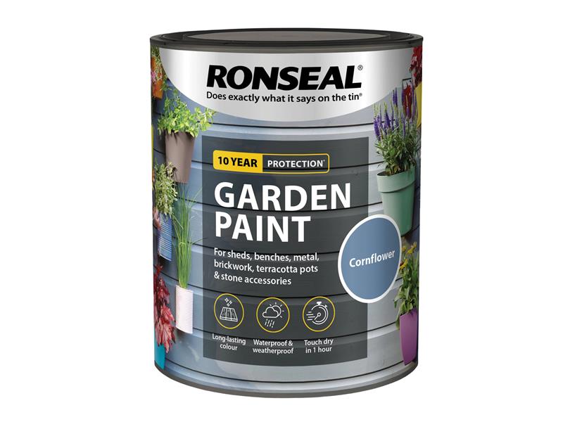 Ronseal Garden Paint Cornflower 750ml RSLGPCF750
