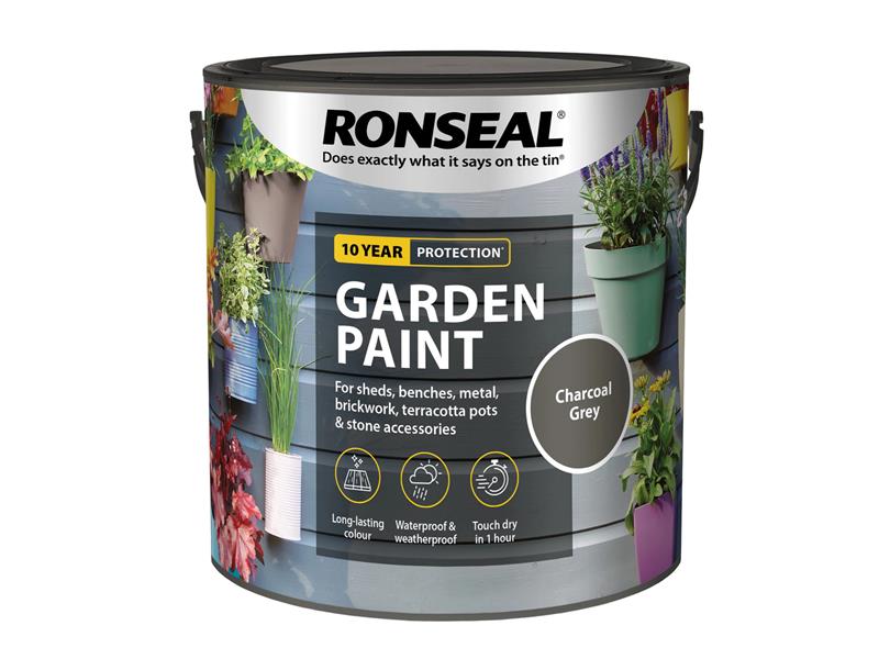 Ronseal Garden Paint Charcoal Grey 2.5 litre RSLGPCG25L