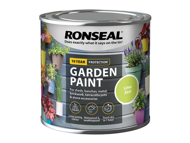 Ronseal Garden Paint Lime Zest 250ml RSLGPLZ250