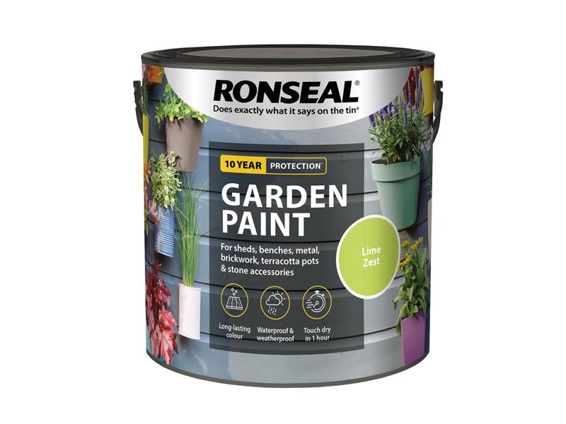 Ronseal Garden Paint Lime Zest 2.5 litre RSLGPLZ25L