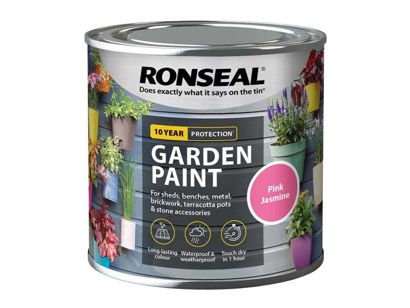 Ronseal Garden Paint Pink Jasmine 250ml RSLGPPJ250