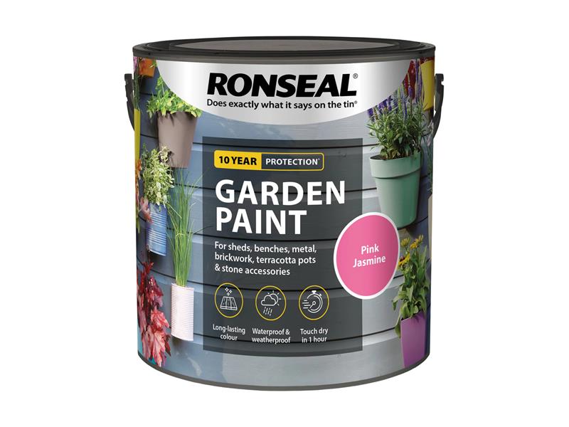 Ronseal Garden Paint Pink Jasmine 2.5 litre RSLGPPJ25L