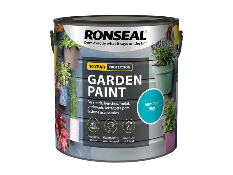 Ronseal Garden Paint Summer Sky 2.5 litre RSLGPSS25L