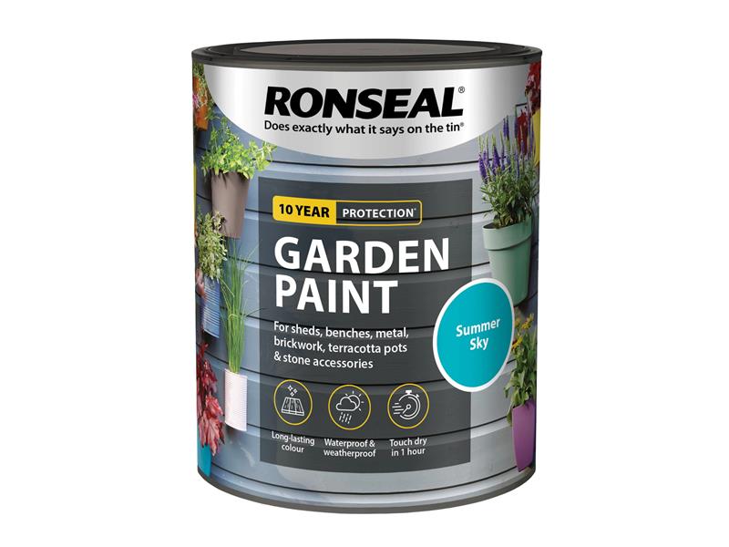 Ronseal Garden Paint Summer Sky 750ml RSLGPSS750