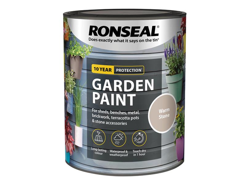 Ronseal Garden Paint Warm Stone 750ml RSLGPWS750