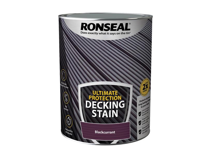 Ronseal Ultimate Protection Decking Stain Blackcurrant 5 litre RSLNUDSBC5L