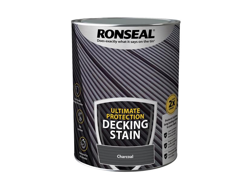 Ronseal Ultimate Protection Decking Stain Charcoal 5 litre RSLNUDSC5L