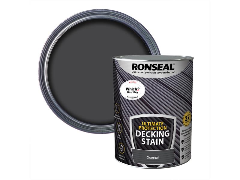 Ronseal Ultimate Protection Decking Stain Charcoal 5 litre RSLNUDSC5L