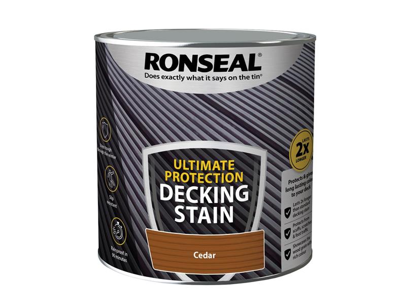Ronseal Ultimate Protection Decking Stain Cedar 2.5 litre RSLNUDSCE25L