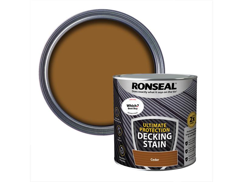 Ronseal Ultimate Protection Decking Stain Cedar 2.5 litre RSLNUDSCE25L