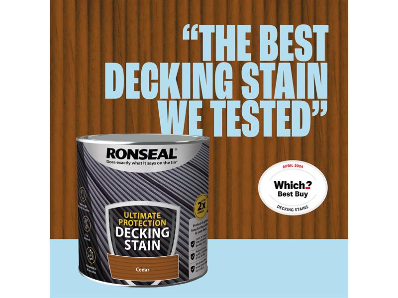 Ronseal Ultimate Protection Decking Stain Cedar 2.5 litre RSLNUDSCE25L