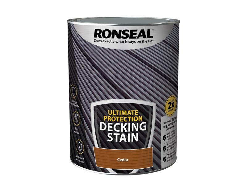 Ronseal Ultimate Protection Decking Stain Cedar 5 litre RSLNUDSCE5L