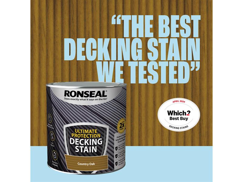 Ronseal Ultimate Protection Decking Stain Country Oak 5 litre RSLNUDSCO5L