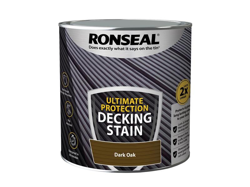 Ronseal Ultimate Protection Decking Stain Dark Oak 2.5 litre RSLNUDSDO25L