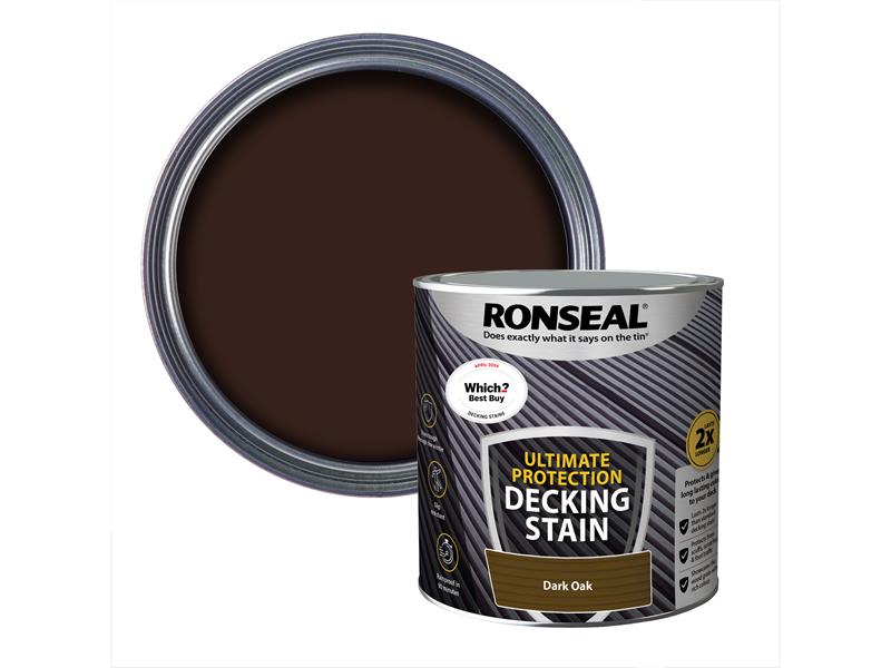 Ronseal Ultimate Protection Decking Stain Dark Oak 2.5 litre RSLNUDSDO25L