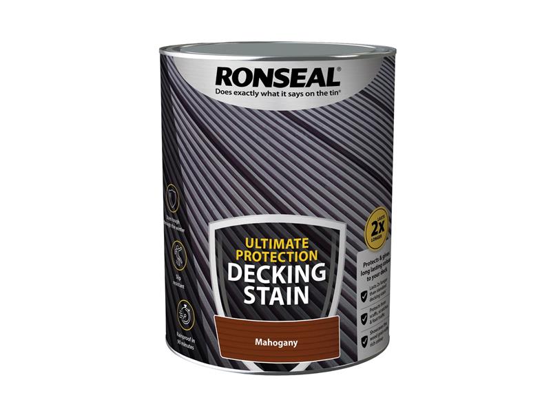 Ronseal Ultimate Protection Decking Stain Rich Mahogany 5 litre RSLNUDSRM5L