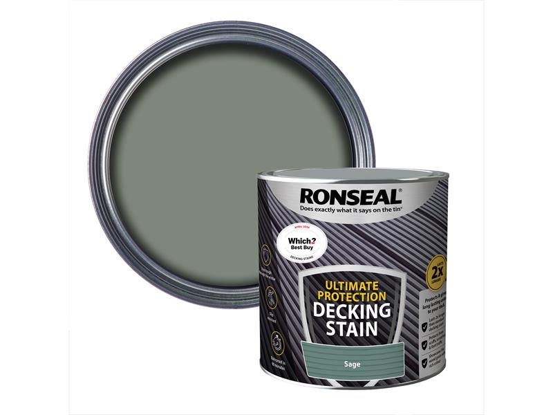 Ronseal Ultimate Protection Decking Stain Sage 2.5 litre RSLNUDSS25L