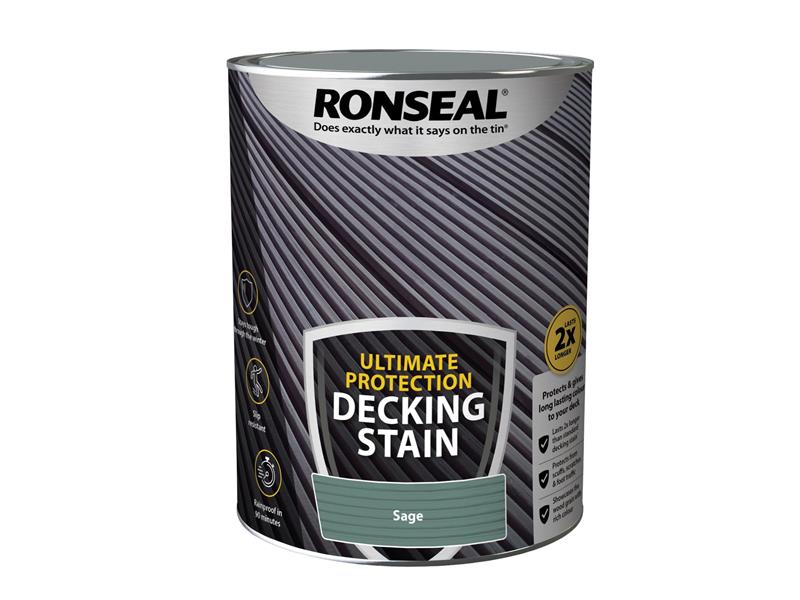 Ronseal Ultimate Protection Decking Stain Sage 5 litre RSLNUDSS5L