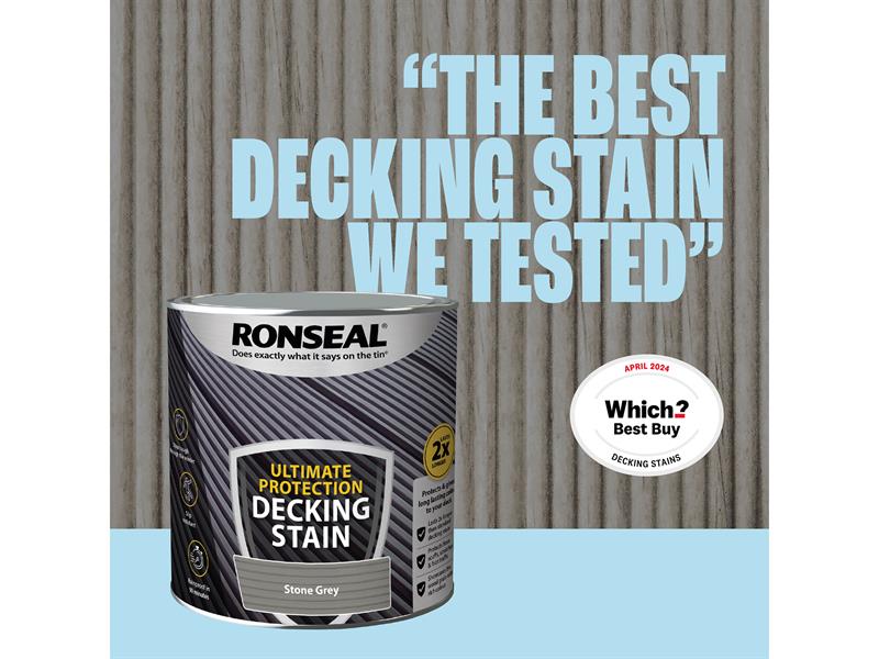 Ronseal Ultimate Protection Decking Stain Stone Grey 2.5 litre RSLNUDSSG25L