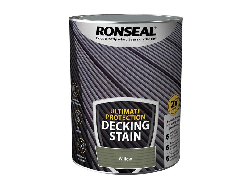 Ronseal Ultimate Protection Decking Stain Willow 5 litre RSLNUDSW5L