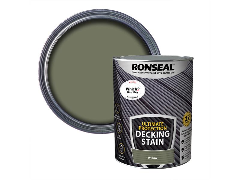 Ronseal Ultimate Protection Decking Stain Willow 5 litre RSLNUDSW5L