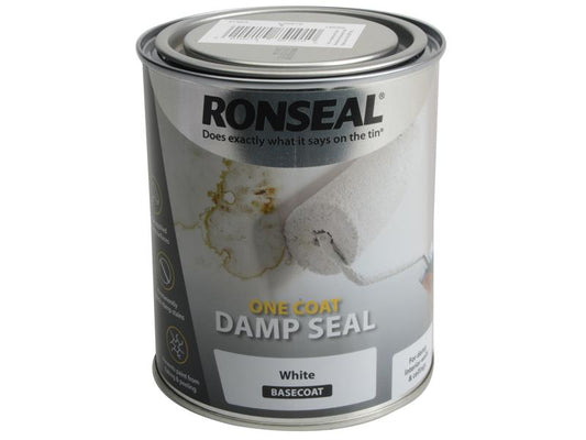 Ronseal One Coat Damp Seal White 750ml RSLOCDSW500