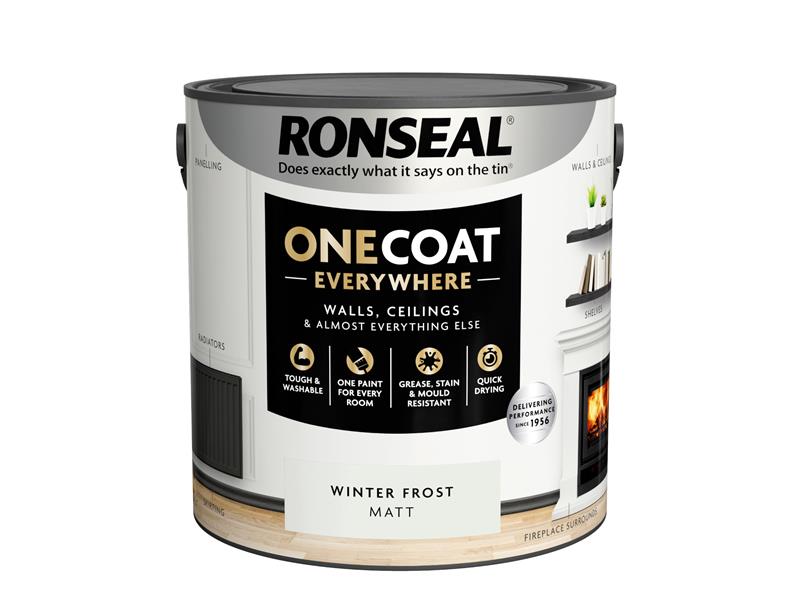 Ronseal One Coat Everywhere Interior Winter Frost Matt 2.5 litre RSLOCEWFM25L