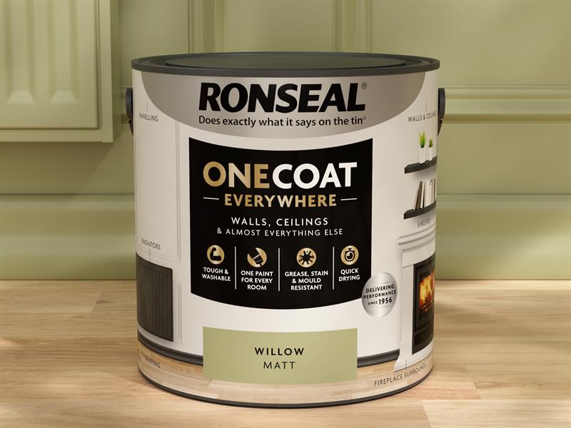 Ronseal One Coat Everywhere Interior Willow Matt 2.5 litre RSLOCEWM25L