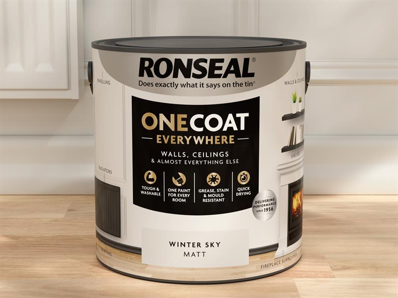 Ronseal One Coat Everywhere Interior Winter Sky Matt 2.5 litre RSLOCEWSM25L