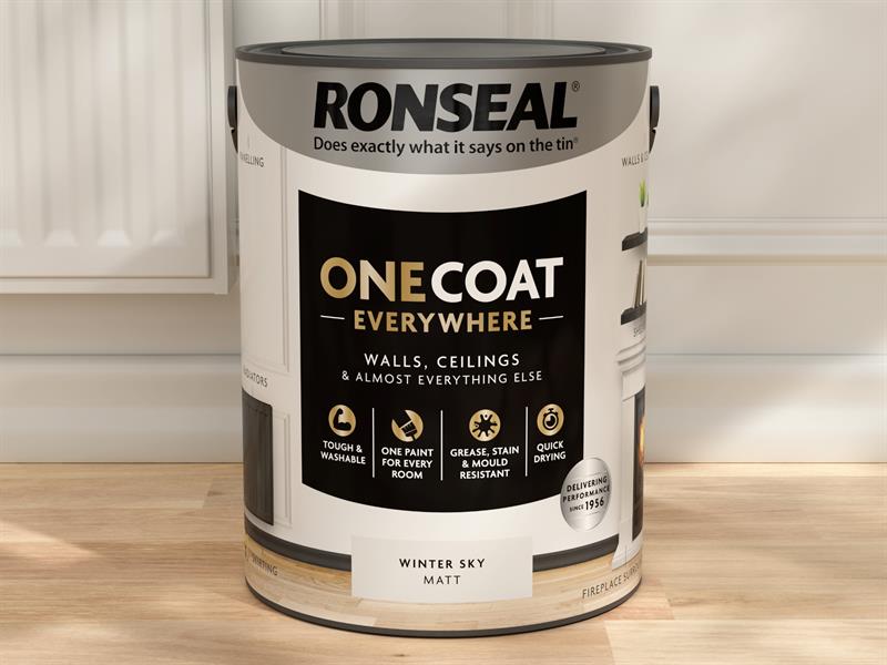 Ronseal One Coat Everywhere Interior Winter Sky Matt 5 litre RSLOCEWSM5L
