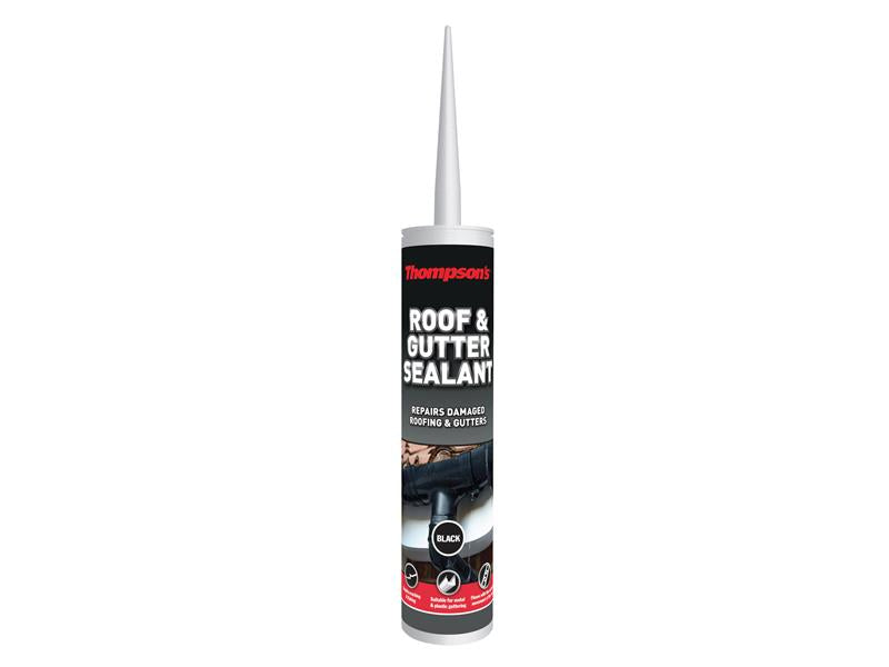 Ronseal Thompson's Roof & Gutter Sealant Black 310ml RSLTRGSB310