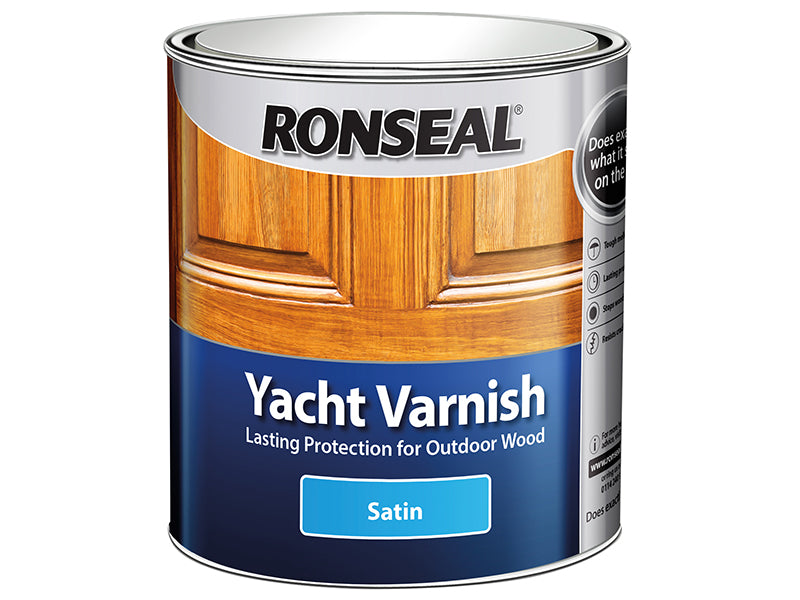 Ronseal Exterior Yacht Varnish Satin 250ml RSLYVS250