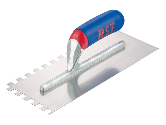 R.S.T. Notched Trowel Square 10mm² Soft Touch Handle 11 x 4.1/2in RST6260ST