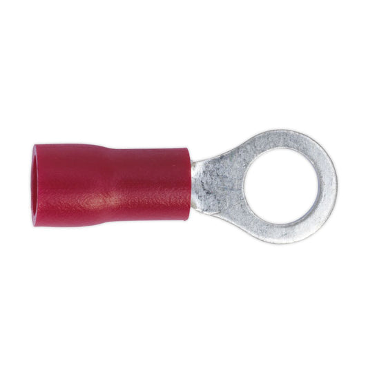 Sealey Easy-Entry Ring Terminal �5.3mm (2BA) Red Pack of 100 RT25