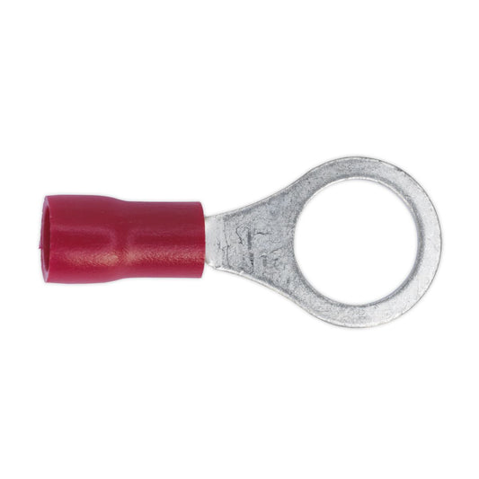 Sealey Easy-Entry Ring Terminal �8.4mm (5/16") Red Pack of 100 RT27