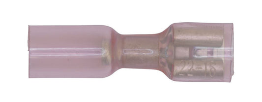 Sealey Heat Shrink Push-On Terminal 6.4mm Female Red Pack of 25 RTSPF25