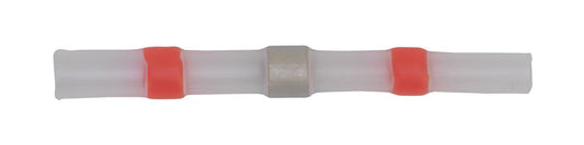 Sealey Heat Shrink Butt Connector Solder Terminal 22-18 AWG Red Pack of 25 RTSSB25